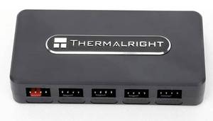 lot 27339 image: Thermalright Integrated Fan Hub, 10-Port 4 Pin PC Fan Controller, 12V Fan Hub, Support up to 10 Fans, SATA Power Cord Direct Input - Retail $11