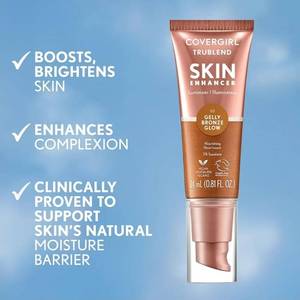 lot 27350 image: CoverGirl TruBlend Skin Enhancer, Bronze Glow, Luminizer, Glowy Finish, Flexible Coverage, Clean & Vegan, Water-Based Formula, For All Skin Tones, 0.81oz - Retail $13