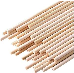 lot 27363 image: 100PCS Dowel Rods - 18 x 12 Inch Bamboo Sticks - for Crafts, Cake Dowels and DIYers - Retail $6