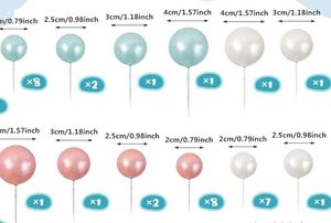 lot 27375 image: 45 PCS Cake Decoration Oh Baby Cake Topper Pearl Balls Cake Picks Star Cake Topper for Birthday Party Supplies - Retail $8