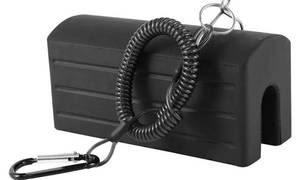 lot 27395 image: Boat Transom Saver, Outboard Motor Support, Single Ram Wedge, Boat Accessories, Equipped with a Slip Rope and Reducing Potential Damage Caused by Road Vibrations and Bumps - Retail $21