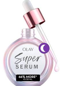 Olay Super Serum Night Repair, Fragrance-Free - Niacinamide, Peptide, Salicylic & Lactic Acid, Glycerin â- 5-in-1 Skin Care Benefits - Hydrating, Evens Tone, Reduces Dark Spots, Anti-Aging, 1.7 Oz - Retail: $60