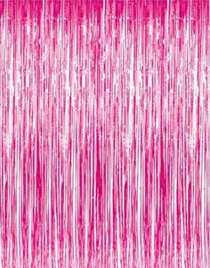 lot 27425 image: Tinsel Foil Fringe Curtains - Retail $6