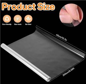 lot 27453 image: Clear Wall Protector, Non Adhesive Electrostatic Clear Contact Paper Door Protector from Dog Scratching Plastic Stickers for Kitchen & Office from Bin, Furniture Door, Wallpaper Scratch Dog Cat, 6.6ft - Retail $7
