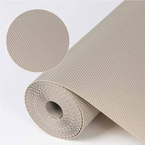 lot 27455 image: Kitchen Shelf Liner Drawer Liners, Non-Adhesive Refrigerator Liners Waterproof Fridge Mats with Strong Durable Kitchen Cabinets Mat for Drawers, Shelves, Pantry Khaki - Retail $15
