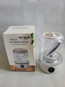 lot 27456 image: Mini Washer Portable for Underwear, Delicate Clothes for Hotels and Camping. - Retail $40