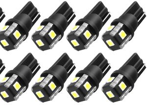 lot 27464 image: PHINLION 194 LED Light Bulb 6000K White 168 2825 W5W T10 Wedge 5-SMD 3030 Chipsets LED Replacement Bulbs for Car Interior Dome Map Reading Door Courtesy License Plate Lights, Pack of 8 - Retail $10