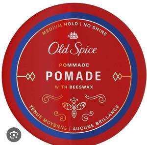 lot 27466 image: Old Spice Mens Hair Pomade, Medium Hold, Low Shine, Mens Hair Styling, 2.22 oz - Retail $10