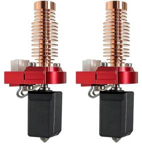 lot 27470 image: 2Pcs 0.4mm AD5M Nozzle Kit for Flashforge Adventurer 5M5M Pro, 280°C Ceramic Heater Hotend, Rapid Heating, Red Copper Heatsink, Easy Snap-On Installation, Enhanced Stability for AD5M Hotend - Retail $28