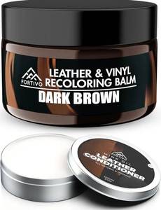 lot 27507 image: Leather Recoloring Balm with Mink Oil, Couch Repair Kit, Leather Dye and Restorer for Furniture - Retail $27