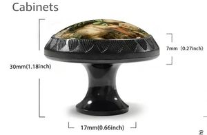 lot 27512 image: 4 Pack happy easter Knobs Round Drawer Pulls Black Dresser Knob Cupboard Door Handles Hardware for Kitchen Bathroom Cabinets - Retail $15