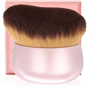 lot 27528 image: Extra Large Body Makeup Brush For Self Tanner, Leg Makeup &Bronzer Blend,75 mm Wide-headed Kabuki Brush Provides More Even &Pretty Application, Oval Face&Back Makeup Brush, Wet&Dry Use- Pink Rose Gold - Retail $10