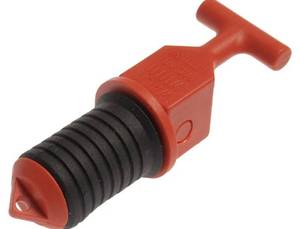 lot 27548 image: The Hillman Group 58260 Floating Drain Plug, 34-Inch , 2-Pack , Red - Retail $15