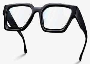lot 27555 image: Oversized Eyewear Frame for Woman and Men - Rectangle Fashion Glasses for Computer, Chic Preppy Frame - Retail $17