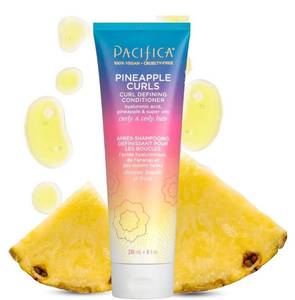 lot 27586 image: Pacifica Beauty, Pineapple Curls Defining Natural Conditioner, For Curly, Coily and Textured Hair Types, Pineapple Scent, Sulfate Free and Silicone Free, 100% Vegan and Cruelty FreeHair Conditioner - Retail $10