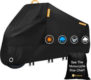 lot 6710 image: 300D Motorcycle Cover   Waterproof, Lock Holes, 96.5 Cruisers