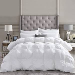 lot 6715 image: $160 All-Season Goose Down Comforter Duvet Insert, King 120x120, 85 oz