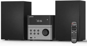 lot 6729 image: $90 Compact Micro Hi-Fi Stereo System with CD, Bluetooth, USB & FM