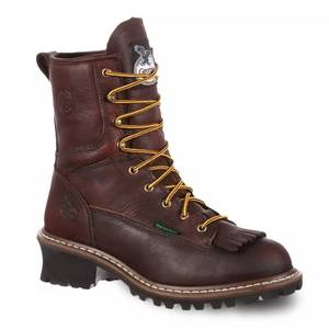 lot 6756 image: $128 Georgia Boots Logger Mens Waterproof Steel Toe Work Boots