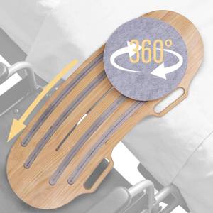 lot 6785 image: $85 Wood Arc Transfer Board for Patients 500 lb 35.5x13.4, see note
