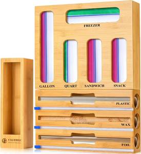 lot 6791 image: $50 Calmbee 9-in-1 Storage Bag Organizer for Kitchen Drawer Cutter