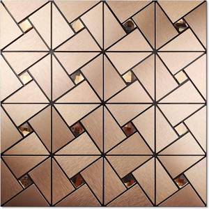 lot 6793 image: Vamos Peel and Stick Backsplash Tile, GOLD, 12x12 , see photos