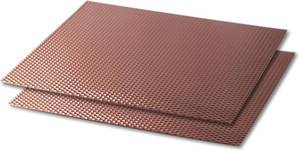 lot 6815 image: Metal Heat-Resistant Non-Slip Counter Mat, 17x20, 2 Pack, Copper