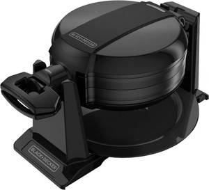 lot 6822 image: $58 BLACKDECKER Rotating Waffle Maker, Black, WMD200B