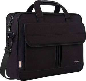 lot 6841 image: Taygeer 15.6 Inch Laptop Bag, Water-Resistant Messenger Briefcase