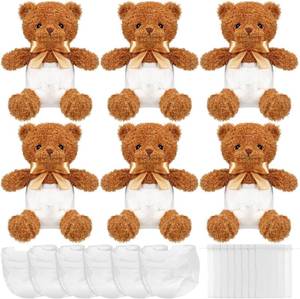 lot 6875 image: Seenelling 6 Sets Bear Blindfolded Diaper Changing Baby Shower Kit