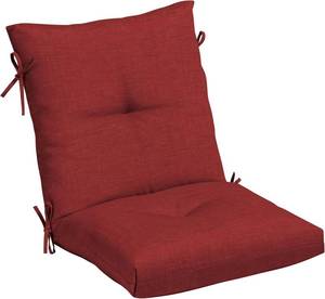 lot 6918 image: 2pack Arden Outdoor Plush Tufted Blowfill Dining Chair Cushion 21x40