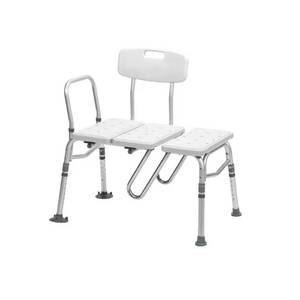 lot 6935 image: $154 Drive Medical 19 in Splash-Defense Shower Bench White
