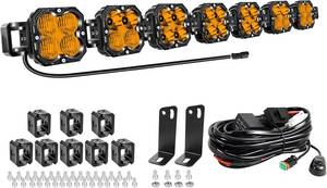 lot 6977 image: $189 Willpower 46in 210W LED Light Bar Amber SpotFlood 12-24V
