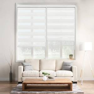 lot 6983 image: $69 Allbright Zebra Blinds Dual-Layer Roller Shade Cordless, 29x72
