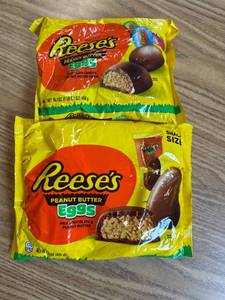 lot 6992 image: Two packages of Reese s peanut butter eggs