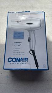 lot 6 image: Conair Supreme 1875 Watt Mid-Size Hair Dryer