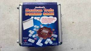lot 11 image: Mexican Train Domino Game Set in Aluminum Case