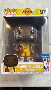 lot 13 image: Funko Pop NBA Basketball LeBron James Lakers #97 Vinyl Figure