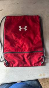 lot 50 image: Under Armour Red Drawstring Gym Bag