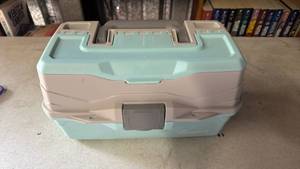lot 54 image: Multi-Tier Craft Organizer Box with Supplies