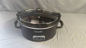 lot 55 image: Crock-Pot Slow Cooker with Glass Lid