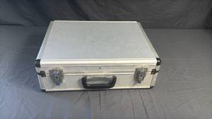 lot 58 image: Aluminum Hard Shell Briefcase with Locks