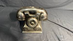 lot 68 image: Brass Rotary Dial Telephone decor