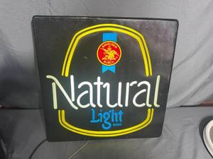 lot 93 image: Anheuser Busch Natural Light Beer Illuminated LED Sign