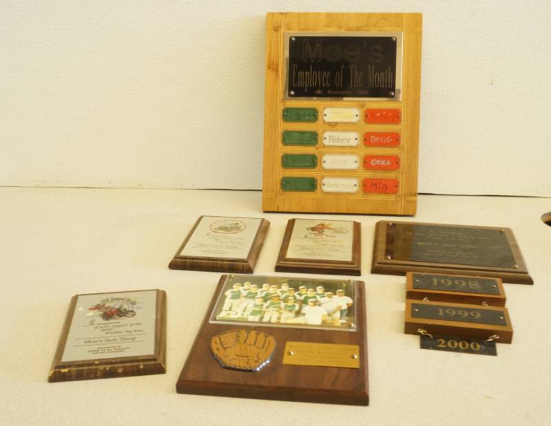 lot 1028 image: Lot of awards and plaques
