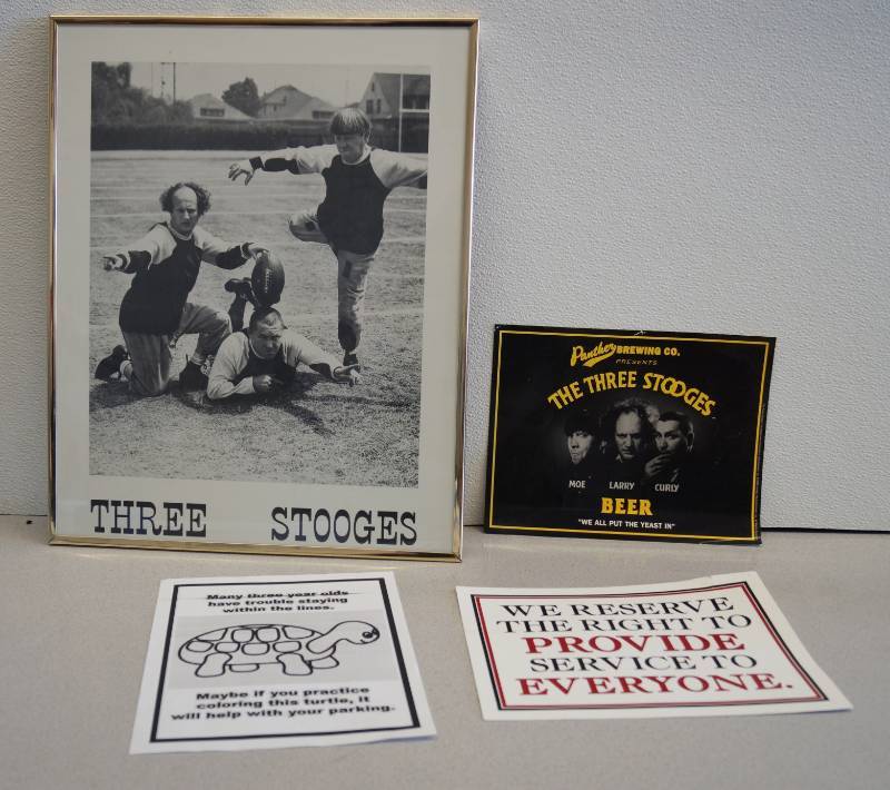 lot 1037 image: Three Stooges Pictures and Misc