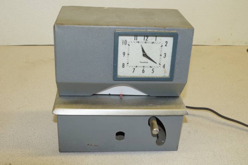 lot 1131 image: Employee Time Clock - Stamps Paper