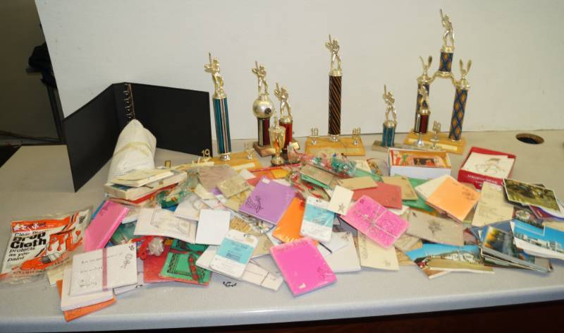 lot 1154 image: Big Lot of Trophies - Cards and Stationary