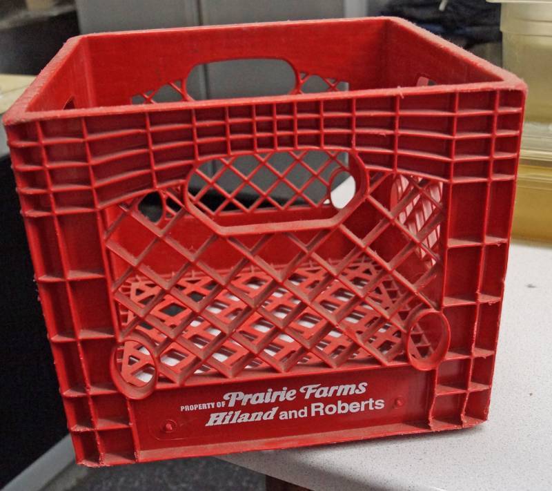 lot 1193 image: Red Milk Crate