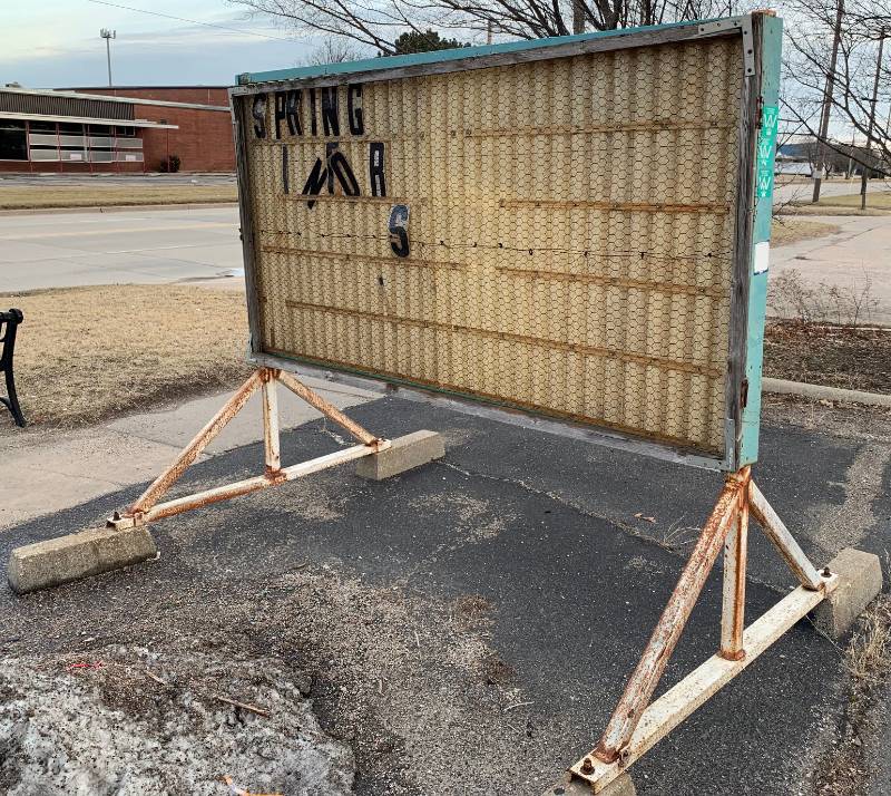lot 1177 image: Outdoor Street Level Marquee with Stand and Letters